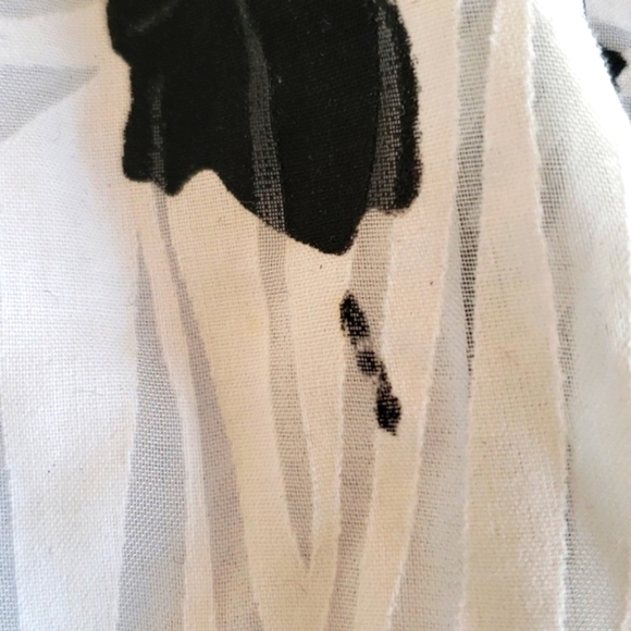 CATCH MY I size 11 black and white floral puffy midi skirt - Picture 10 of 11